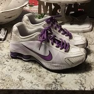 SOLD Nike shox purple white 6Y womens 7.5 shocks
